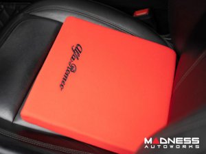 Seat Cushion - Red w/ Alfa Romeo Logo in Black Seat Cushion - Red w/ Alfa Romeo Logo in Black